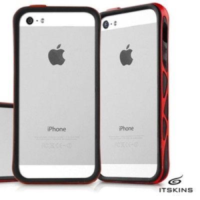 ITSkins Venum Bumper skal till Apple iPhone 5/5S/SE (Red/Svart)