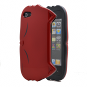 Kiki Combo Skal till Apple iPhone 5/5S/SE  (Röd)