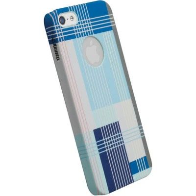 Krusell PrintCover, Blue Block för iPhone 5