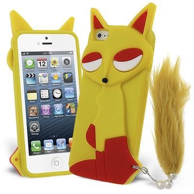 Lazy Fox Silikonskal till Apple iPhone 5S / iPhone 5S/5 (Gul)