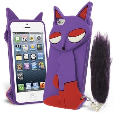 Lazy Fox Silikonskal till Apple iPhone 5S / iPhone 5S/5 (Lila)