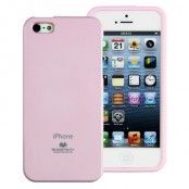 Mercury Color Pearl Jelly FlexiCase Skal till Apple iPhone 5S/5 (Rosa)