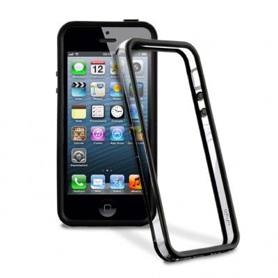 Puro Bumper till Apple iPhone 5/5S/SE (Svart)
