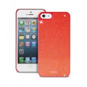 Puro Glitter skal till Apple iPhone 5/5S/SE Skull case - (Röd)