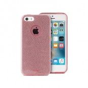 Puro Glitterskal till iPhone SE/5S/5 - Rose Gold