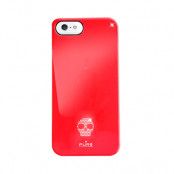Puro Skull Skal till Apple iPhone 5/5S/SE - (Röd)