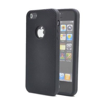 Silikonskal till Apple iPhone 5/5S/SE Cirklar (Svart)