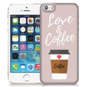 Skal till Apple iPhone 5/5S/SE - I love coffe - Beige