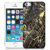 Skal till Apple iPhone 5/5S/SE - Marble - Svart/Gul