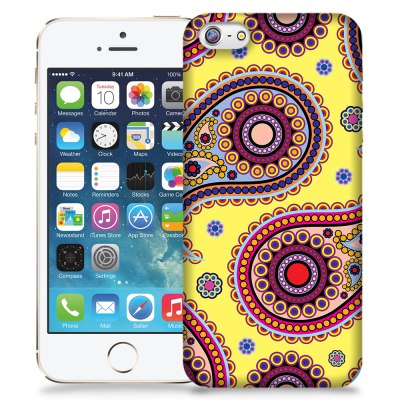Skal till Apple iPhone 5/5S/SE - Orientalisk - Gul