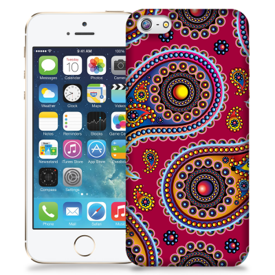 Skal till Apple iPhone 5/5S/SE - Orientalisk - Röd