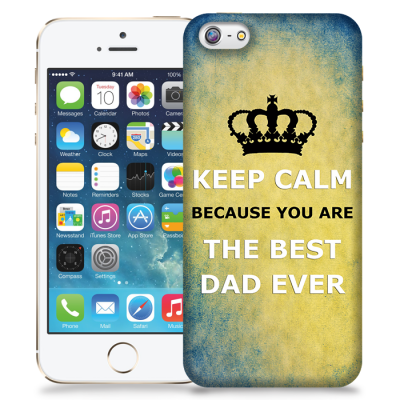 Skal till Apple iPhone 5/5S/SE - Keep Calm - Best dad