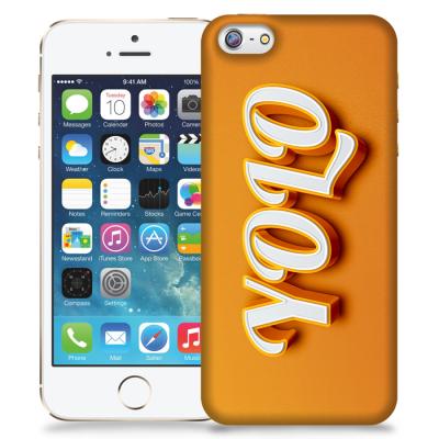 Skal till Apple iPhone 5/5S/SE - Yolo - Orange
