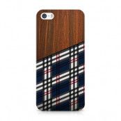Skal till Apple iPhone SE/5S/5 - Wooden Scottish Tartan B