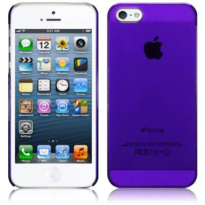 Slim Crystal skal till Apple iPhone 5/5S/SE (Lila)