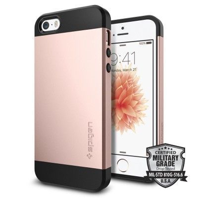 SPIGEN Slim Armor Skal till Apple iPhone 5/5S/SE - Rose Gold