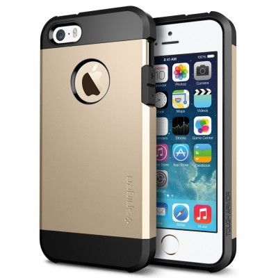 SPIGEN Tough Armor Skal till Apple iPhone 5/5S/SE (Gold)