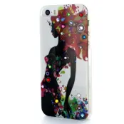 Studded Crystal Skal till Apple iPhone 5/5S/SE (Spring Beauty)