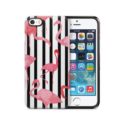 Tough mobilSkal till Apple iPhone SE/5S/5 - Flamingo