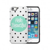 Tough mobilSkal till Apple iPhone SE/5S/5 - Hello Beautiful - Turkos