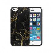 Tough mobilSkal till Apple iPhone SE/5S/5 - Marble - Svart