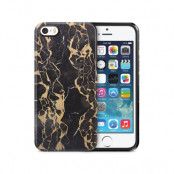 Tough mobilSkal till Apple iPhone SE/5S/5 - Marble - Svart