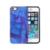 Tough mobilSkal till Apple iPhone SE/5S/5 - Vattenfärg - Blå