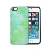 Tough mobilSkal till Apple iPhone SE/5S/5 - Vattenfärg - Grön