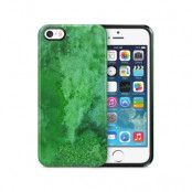 Tough mobilSkal till Apple iPhone SE/5S/5 - Vattenfärg - Grön