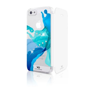 WHITE-DIAMONDS Liquid Booklet Blå iPhone 5/5S