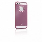 White Diamonds Metal Flower till Apple iPhone 5/5S/SE- Rosa