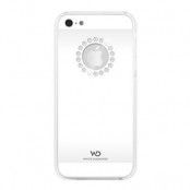 White Diamonds Metal Flower till Apple iPhone 5/5S/SE- Vit