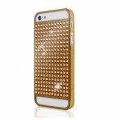 White Diamonds The Rock skal till Apple iPhone 5/5S/SE- Guldfärgad