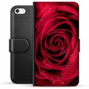 iPhone 5/5S/SE Premium Plånboksfodral - Ros