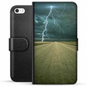 iPhone 5/5S/SE Premium Plånboksfodral - Storm