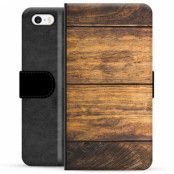 iPhone 5/5S/SE Premium Plånboksfodral - Trä