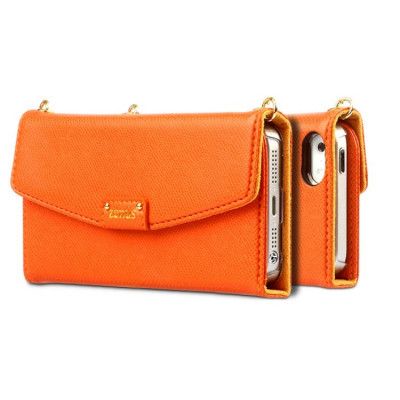 Zenus L Diary Väska till Apple iPhone 5/5S/SE (Orange)