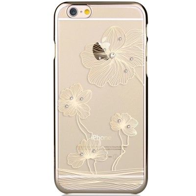 Comma BaksideSkal till Apple iPhone 6(S) Plus - Guld Blommor
