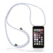 CoveredGear Necklace Case iPhone 6 Plus - White Stripes Cord