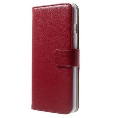 Embossed Plånboksfodral till Apple iPhone 6(S) Plus (Röd)