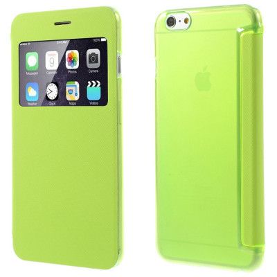 Exklusiv View Window FlipFodral till Apple iPhone 6(S) Plus - Grön