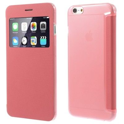 Exklusiv View Window FlipFodral till Apple iPhone 6 Plus - Rosa