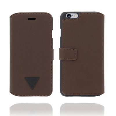 Guess Men Book Case Brad till Apple iPhone 6(S) Plus - Brun