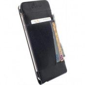 Krusell Kalmar Wallet Case, läderfodral iPhone 6 Plus - Svart