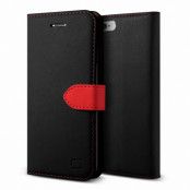 Lific Saffiano Plånboksfodral till Apple iPhone 6(S) Plus - Svart