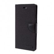 Mercury Canvas Diary Plånboksfodral till iPhone 6 Plus - Svart