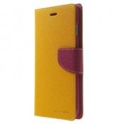 Mercury Fancy Diary Plånboksfodral till Apple iPhone 6(S) Plus - Gul