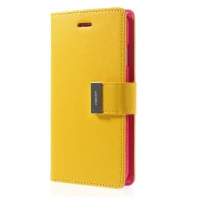 Mercury Rich Diary Plånboksfodral till Apple iPhone 6(S) Plus - Gul