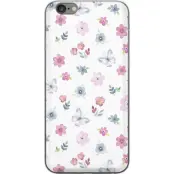 Mobilskal till Apple iPhone 6 Plus med Blommor och fjärillar