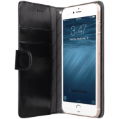 Outlet - Melkco Plånboksfodral för iPhone 6 Plus/6S Plus/7 Plus/8 Plus - Svart